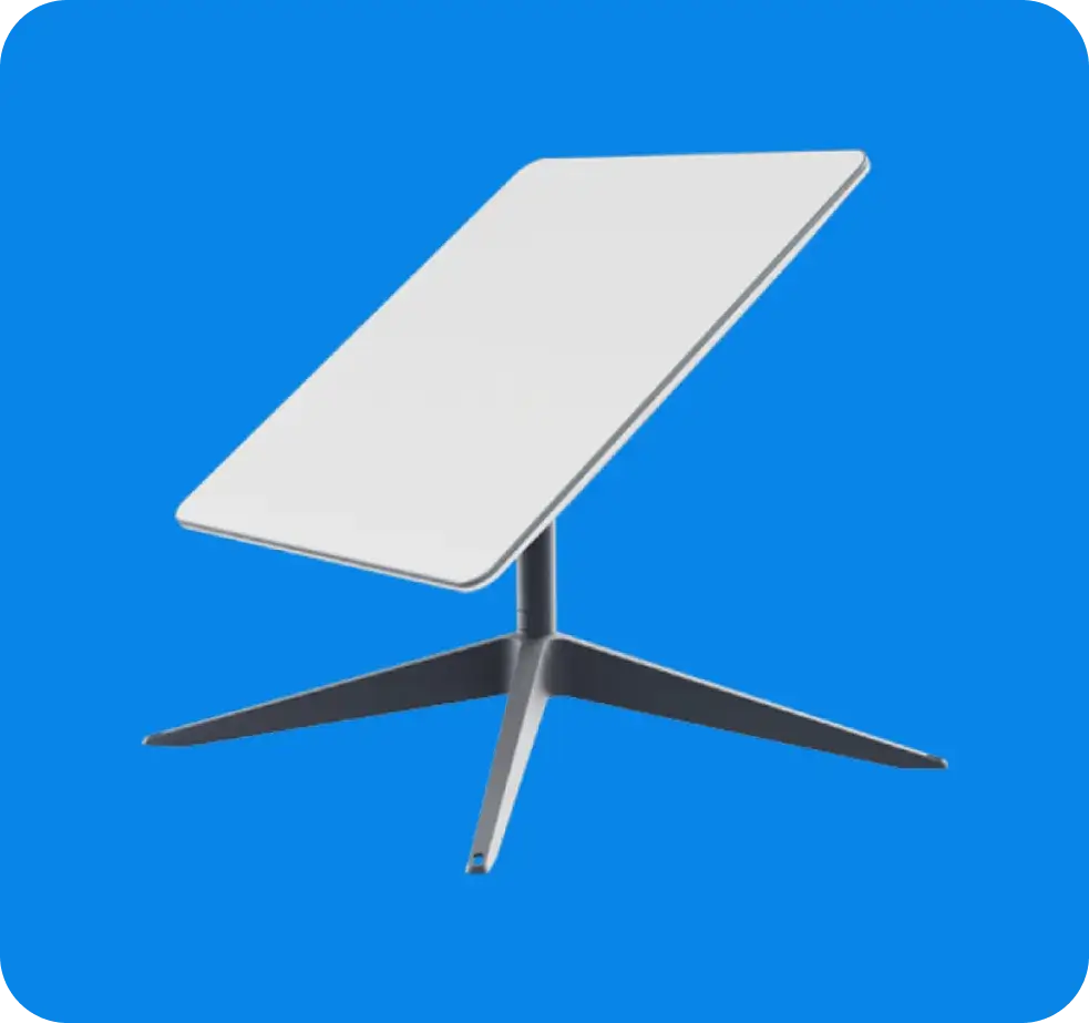 تصویر استارلینک با پس زمینه آبی